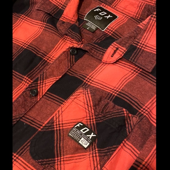 Fox Men’s flannel - Picture 3 of 8